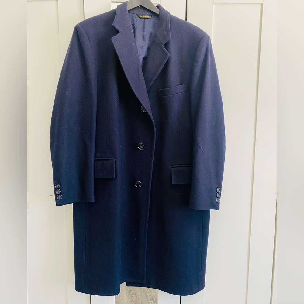 Elegant Navy Trench Coat for Men